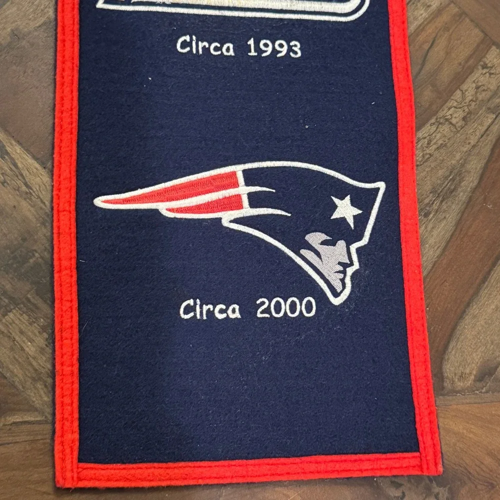 New England‎ Patriots Vintage Pennant Banner Team Logos 1961 1993 2000